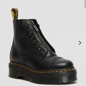 Dr. Martens SINCLAIR MILLED NAPPA LEATHER PLATFORM BOOTS